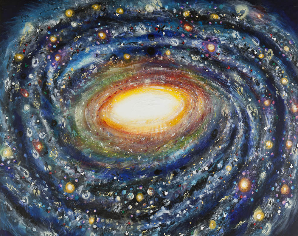 Milky-Way, 2012, acrylic on canvas